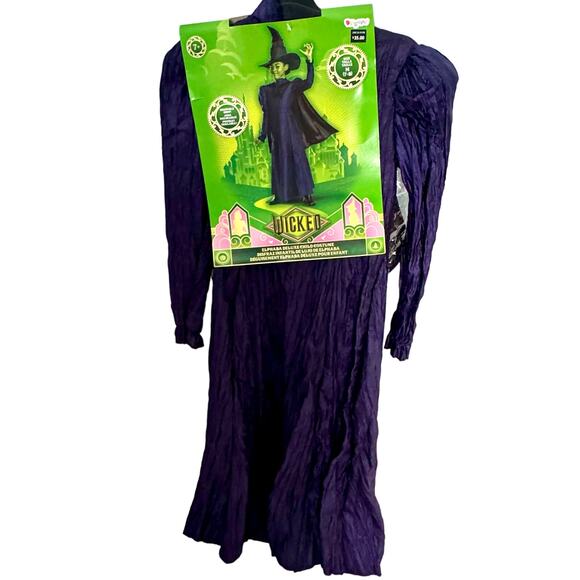 New Elphaba Deluxe Wicked Witch Musical Movie Child Costume Medium 7-8